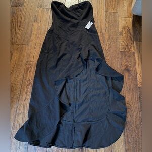 NWT FOREVER 21 YEARS Elegant Black Strapless Dress Size L